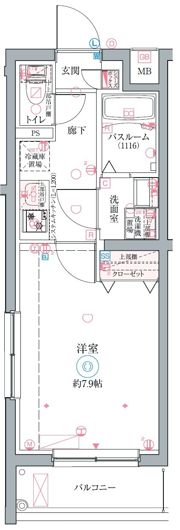 クレヴィスタ立石Ⅱの間取り画像