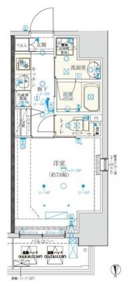 クレイシア門前仲町の間取り画像