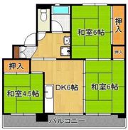 ビレッジハウス水巻4号棟の間取り画像