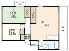 サンコーポ井口B棟の間取り画像