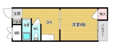 ハイツ長井の間取り画像
