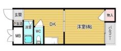 ハイツ長井の間取り画像