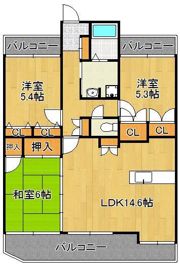 サンライフ大手町 808号の間取り画像