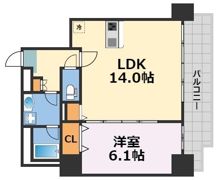 エルデ北堀江の間取り画像