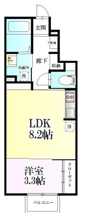 クレール八本松の間取り画像