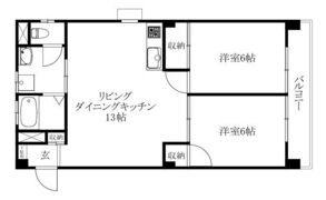 アルジェント朝生田の間取り画像