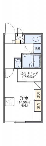 レオパレスプルミエの間取り画像