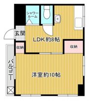 長谷コーポの間取り画像