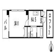 第13平勝ビルの間取り画像