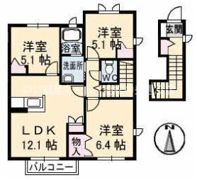 ブランシェTRKの間取り画像