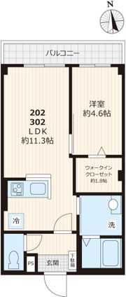 フォレスト ベベの間取り画像