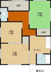 喜多川387-9 貸家の間取り画像