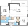 D-ROOM橋波東之町 西棟の間取り画像