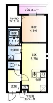 フジパレス御崎公園Ⅱ番館の間取り画像