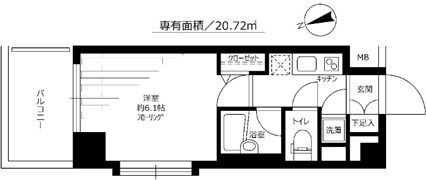 パレステュディオDimt大森の間取り画像
