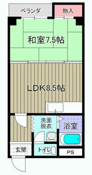グランドハイツユタカ1の間取り画像