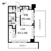 プレール・ドゥーク浅草松が谷の間取り画像