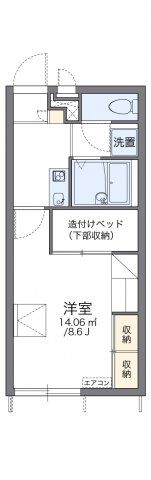 レオパレスサンサーラの間取り画像