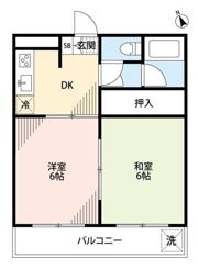 フラワーハイツナイトウの間取り画像