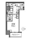 S－RESIDENCE新御徒町Eastの間取り画像