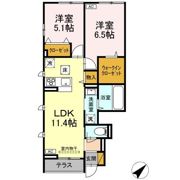 etoile filante(ｴﾄﾜｰﾙ･ﾌｨﾗﾝﾄ)の間取り画像