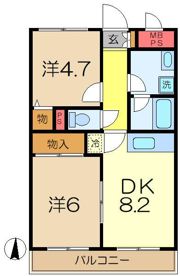 エスポワール大岡2の間取り画像