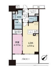 ネベル横浜関内の間取り画像