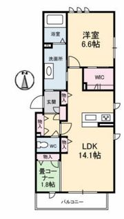 TYR楽々園の間取り画像