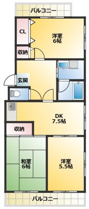 新美レジデンス2(シンミレジデンス)の間取り画像