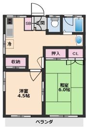 第一みつる荘の間取り画像
