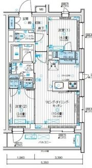 デュオステージ西荻窪Ⅱの間取り画像
