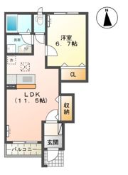 ルミナスコートAの間取り画像