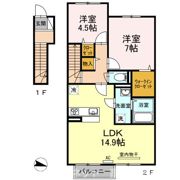 フォンテーヌ金倉 C棟の間取り画像