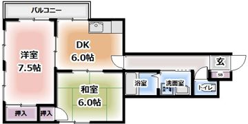 三晃アスク大久保の間取り画像