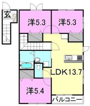 ネオハウス マツバラ A棟の間取り画像