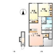 伊賀の郷 壱番館の間取り画像