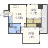 エグゼリエみなと通りの間取り画像