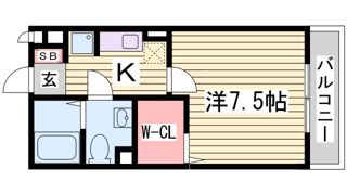 フレエール谷上の間取り画像