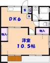 コーポながいの間取り画像