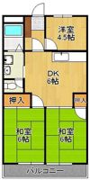 シャトレ三ヶ森IIの間取り画像