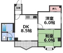 クイーンライフ巽の間取り画像