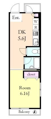 レゾン タカセの間取り画像
