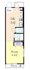 レゾン タカセの間取り画像