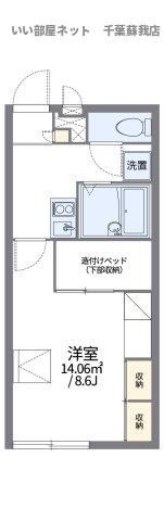 レオパレスレオ五反田の間取り画像