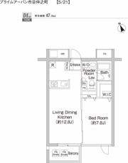 プライムアーバン市谷仲之町の間取り画像