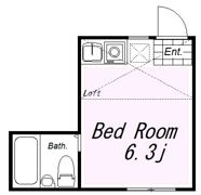 ユナイト花月マジャスタークの間取り画像
