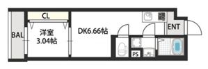 ドゥエリング千林商店街の間取り画像