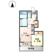 エムズ サンティエの間取り画像