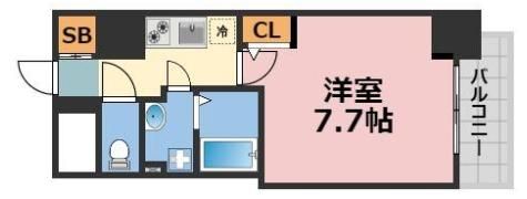 エグゼ堺筋本町の間取り画像