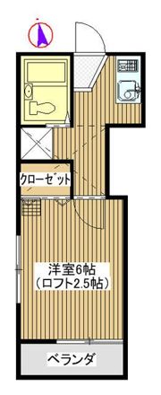 コーポユーシンの間取り画像